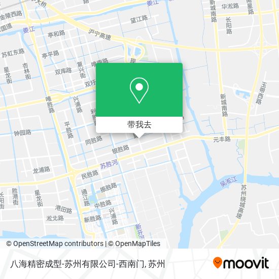 八海精密成型-苏州有限公司-西南门地图