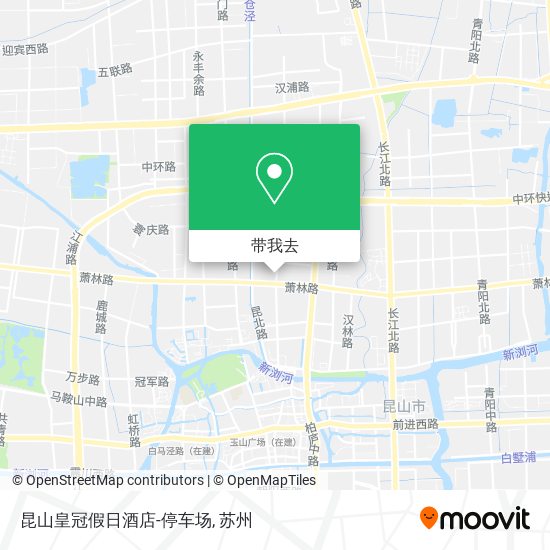 昆山皇冠假日酒店-停车场地图