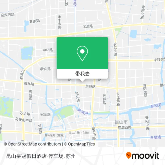 昆山皇冠假日酒店-停车场地图