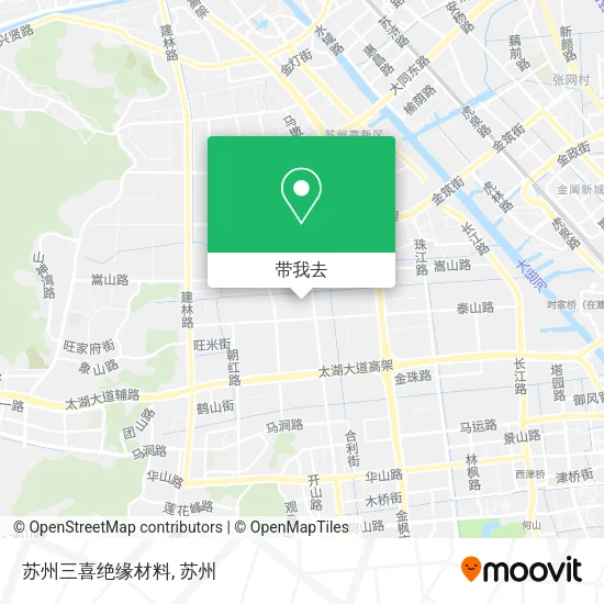 苏州三喜绝缘材料地图