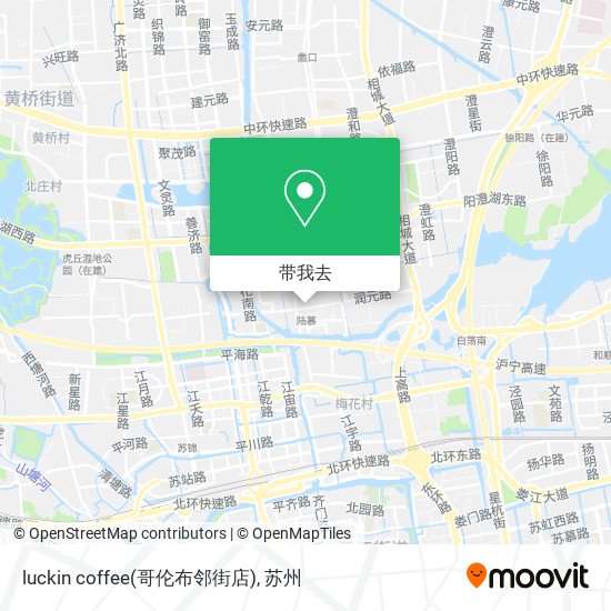 luckin coffee(哥伦布邻街店)地图