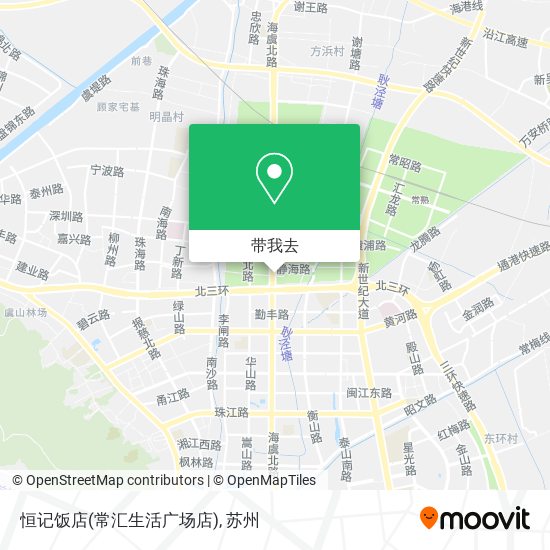恒记饭店(常汇生活广场店)地图