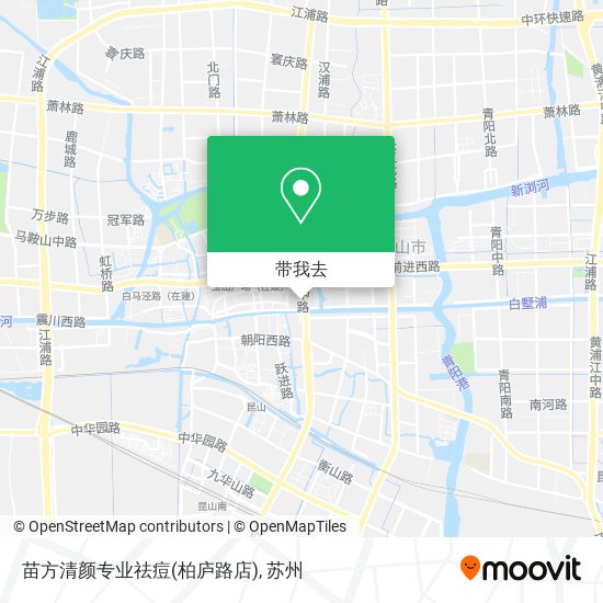 苗方清颜专业祛痘(柏庐路店)地图