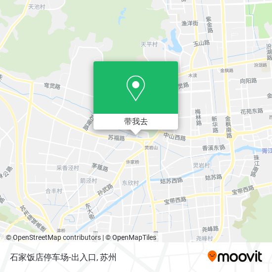 石家饭店停车场-出入口地图