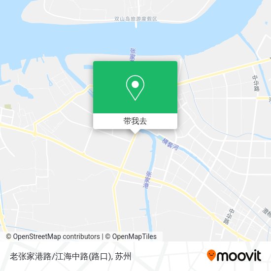 老张家港路/江海中路(路口)地图