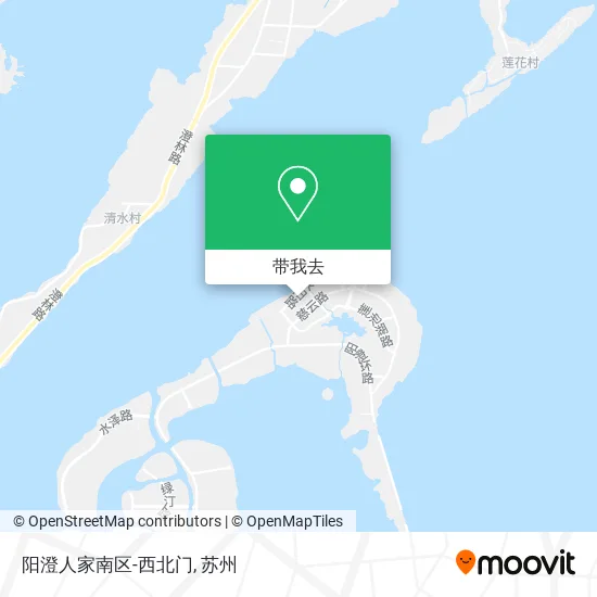 阳澄人家南区-西北门地图