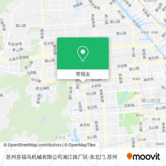 苏州苏福马机械有限公司湘江路厂区-东北门地图
