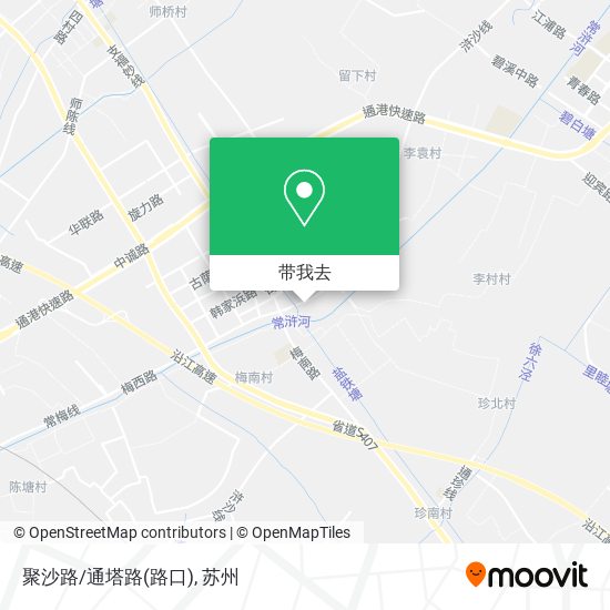 聚沙路/通塔路(路口)地图