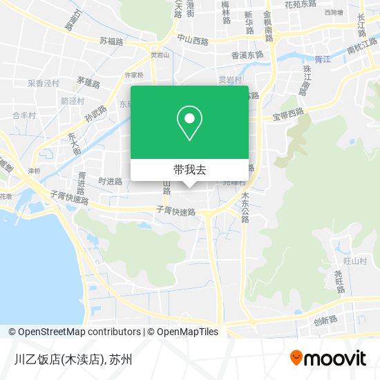川乙饭店(木渎店)地图
