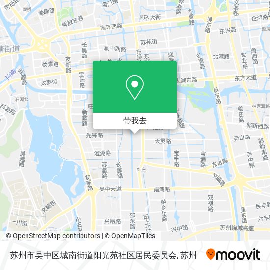 苏州市吴中区城南街道阳光苑社区居民委员会地图