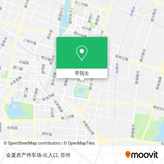 金厦房产停车场-出入口地图