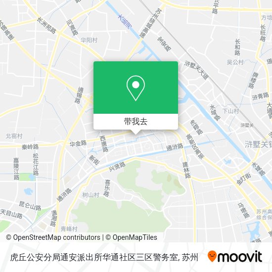 虎丘公安分局通安派出所华通社区三区警务室地图