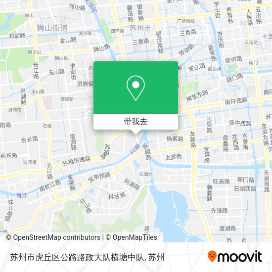 苏州市虎丘区公路路政大队横塘中队地图
