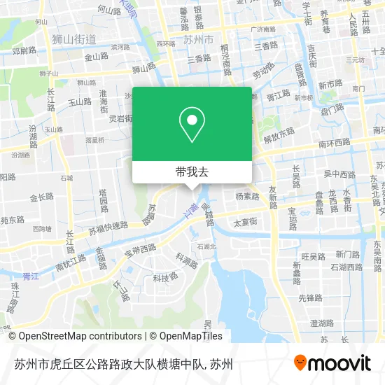 苏州市虎丘区公路路政大队横塘中队地图