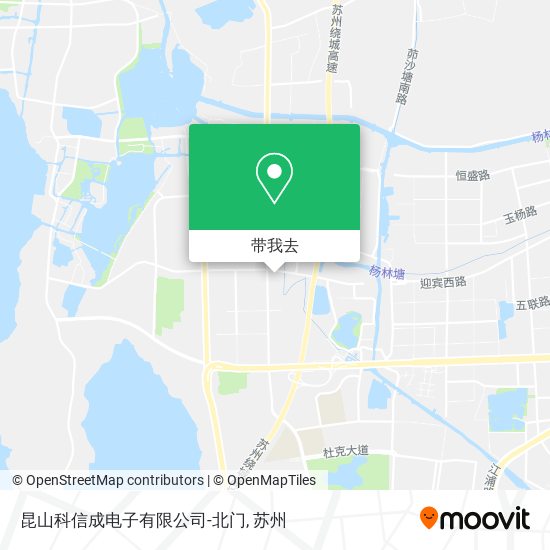 昆山科信成电子有限公司-北门地图