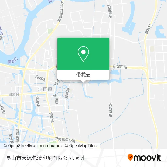 昆山市天源包装印刷有限公司地图