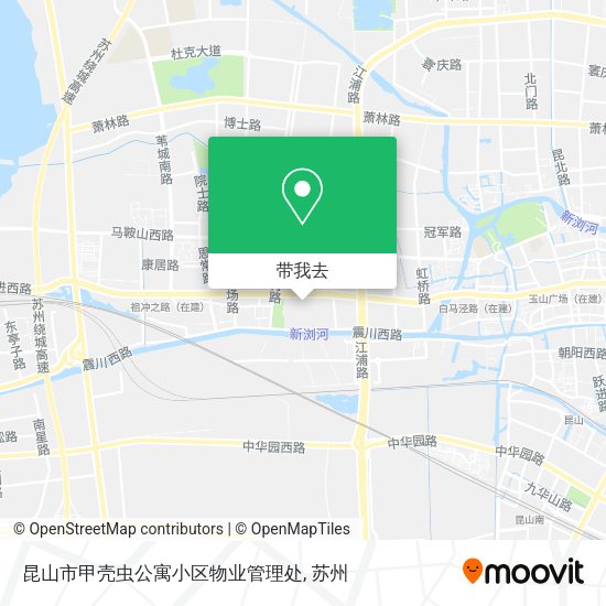 昆山市甲壳虫公寓小区物业管理处地图