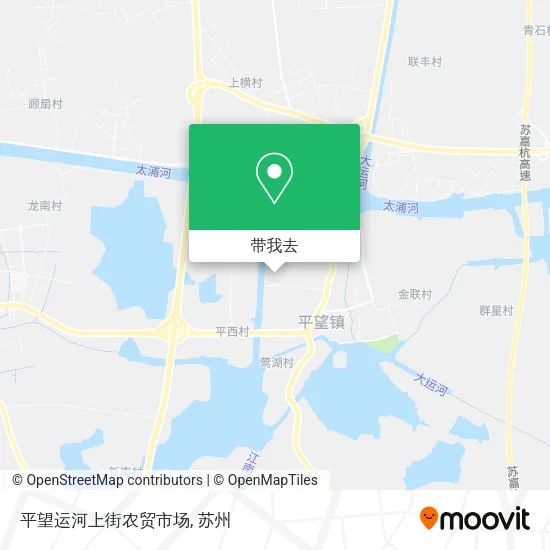 平望运河上街农贸市场地图