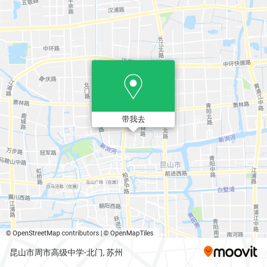 昆山市周市高级中学-北门地图