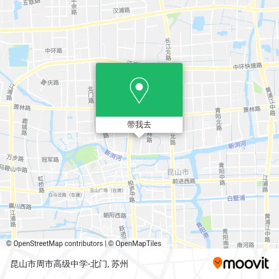 昆山市周市高级中学-北门地图