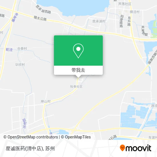 星诚医药(渭中店)地图