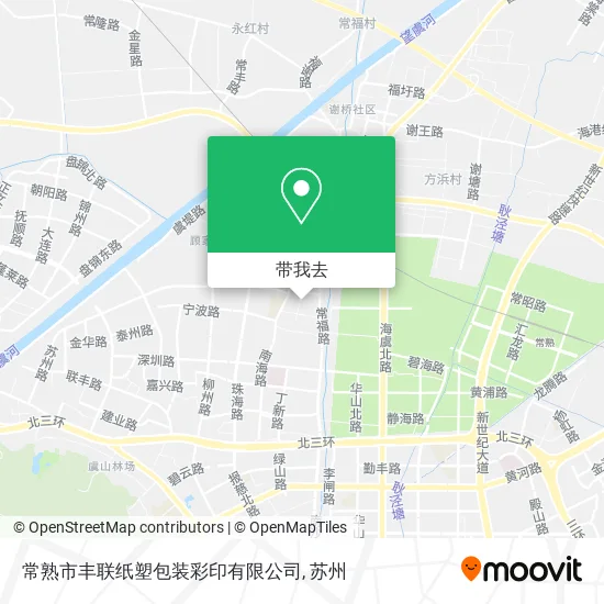 常熟市丰联纸塑包装彩印有限公司地图