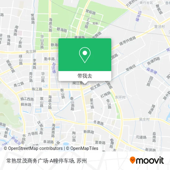 常熟世茂商务广场-A幢停车场地图