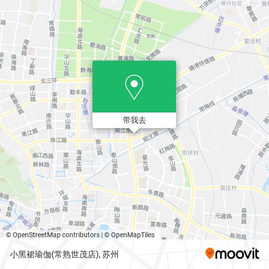 小黑裙瑜伽(常熟世茂店)地图