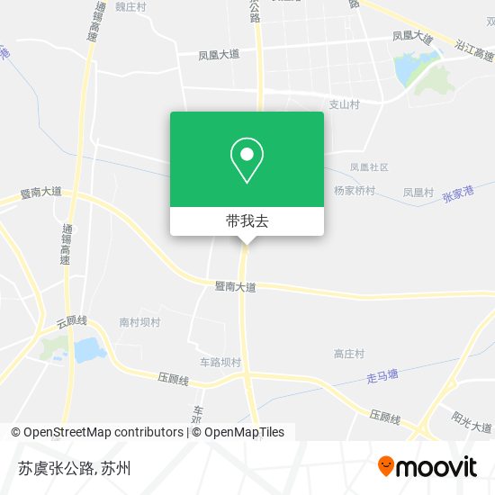 苏虞张公路地图