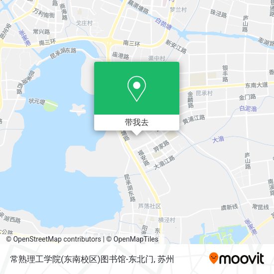 常熟理工学院(东南校区)图书馆-东北门地图