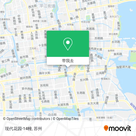 现代花园-14幢地图