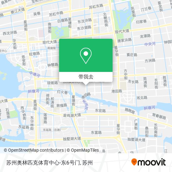 苏州奥林匹克体育中心-东6号门地图