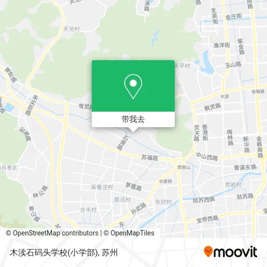 木渎石码头学校(小学部)地图