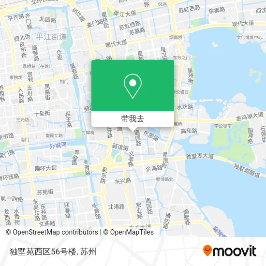 独墅苑西区56号楼地图