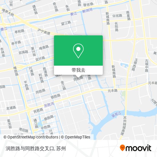 润胜路与同胜路交叉口地图