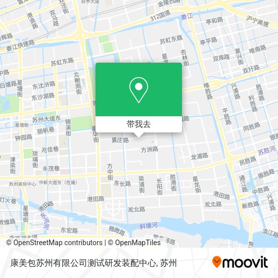 康美包苏州有限公司测试研发装配中心地图