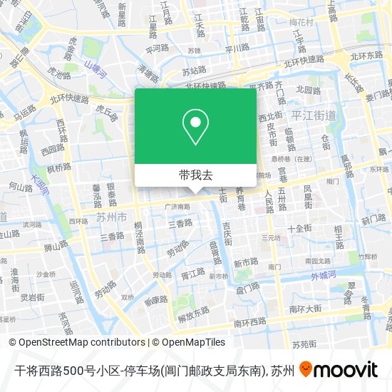 干将西路500号小区-停车场(阊门邮政支局东南)地图