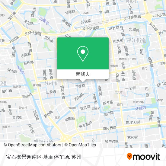 宝石御景园南区-地面停车场地图