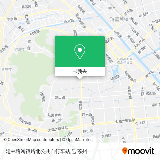 建林路鸿禧路北公共自行车站点地图