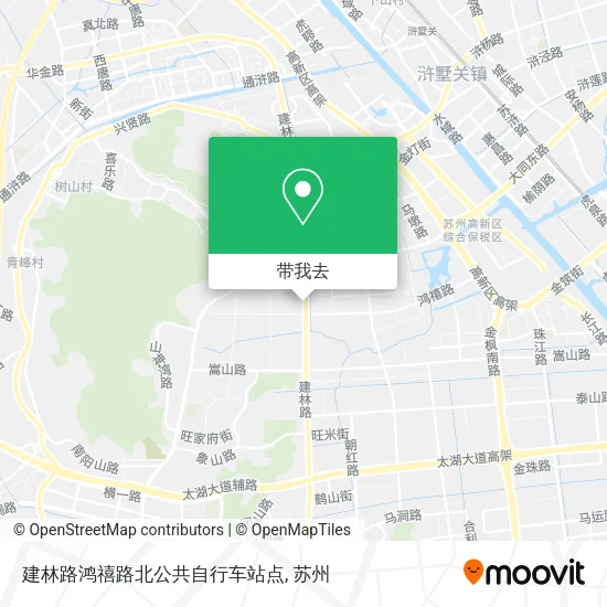 建林路鸿禧路北公共自行车站点地图