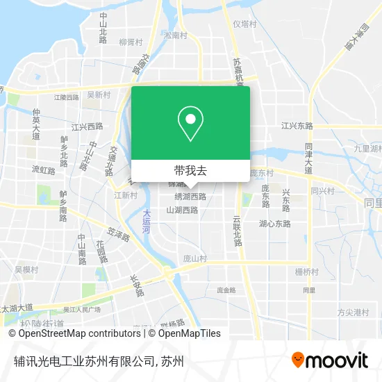 辅讯光电工业苏州有限公司地图