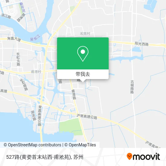 527路(黄娄首末站西-甫淞苑)地图