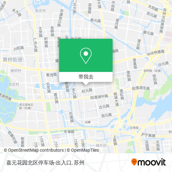 嘉元花园北区停车场-出入口地图