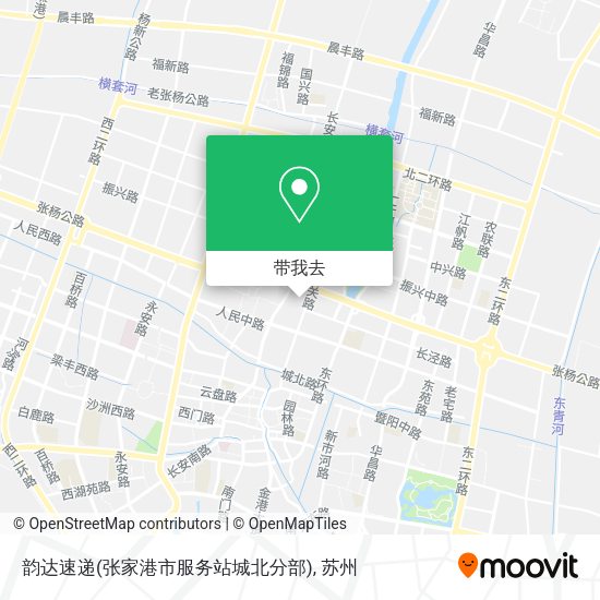 韵达速递(张家港市服务站城北分部)地图