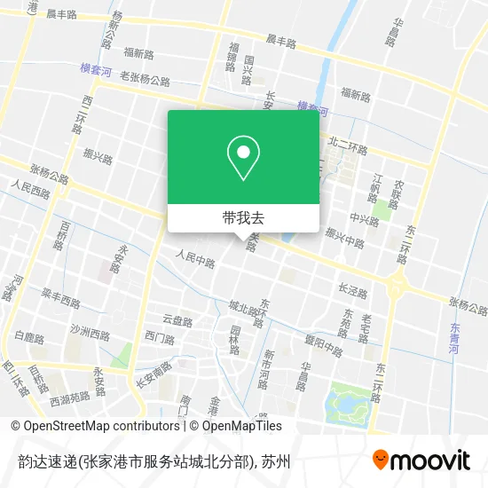 韵达速递(张家港市服务站城北分部)地图