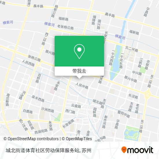 城北街道体育社区劳动保障服务站地图