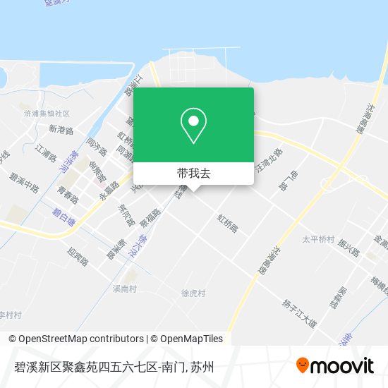 碧溪新区聚鑫苑四五六七区-南门地图