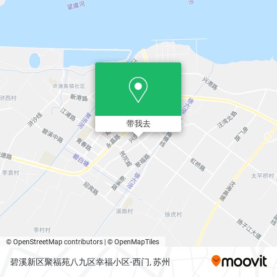 碧溪新区聚福苑八九区幸福小区-西门地图