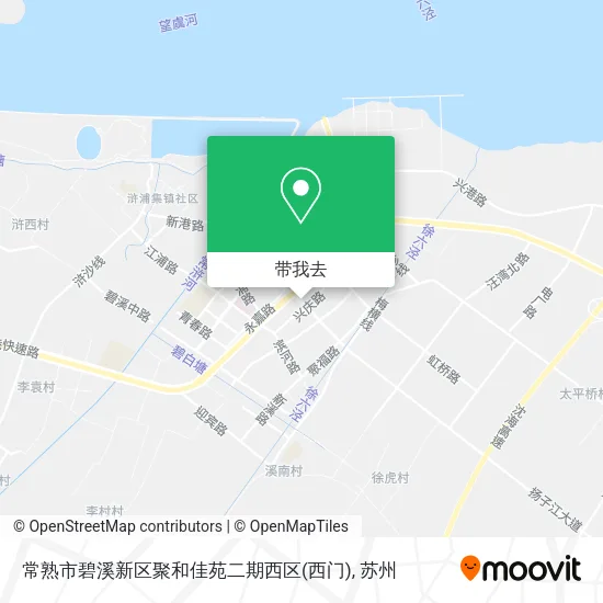 常熟市碧溪新区聚和佳苑二期西区(西门)地图