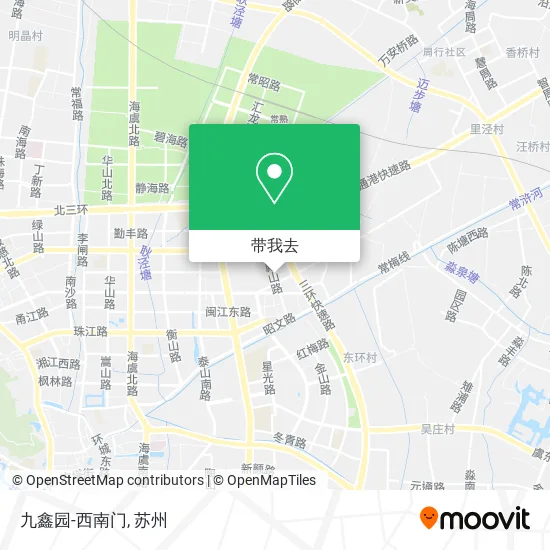 九鑫园-西南门地图